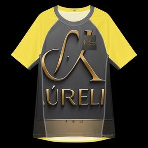 Aurelien Graphic T-Shirt in Yellow and Gray